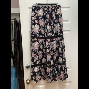 MAVI full length floral pattern skirt